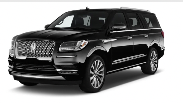 Black Lincoln Navigator SUV vehicle.